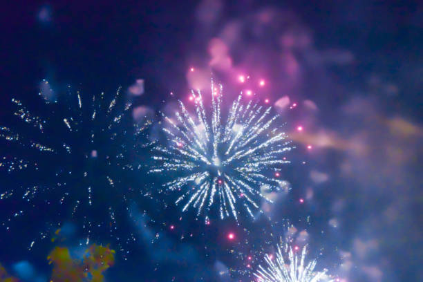 istock violet blue bright blurred fireworks effect abstract colorful background holiday 1082096528