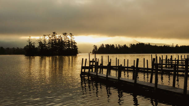 istock Lakeside Lake George Sunrise, Adirondack Mountains 1082096872