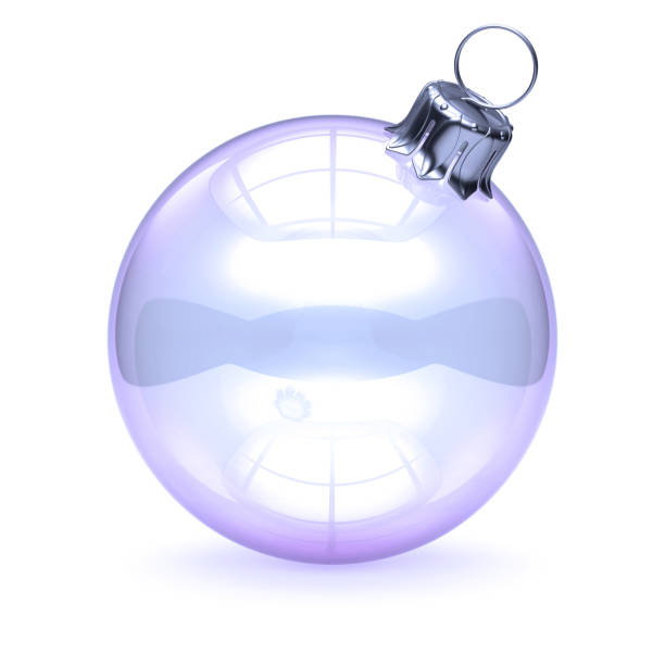 istock Christmas ball white glass translucent decoration 1082115704