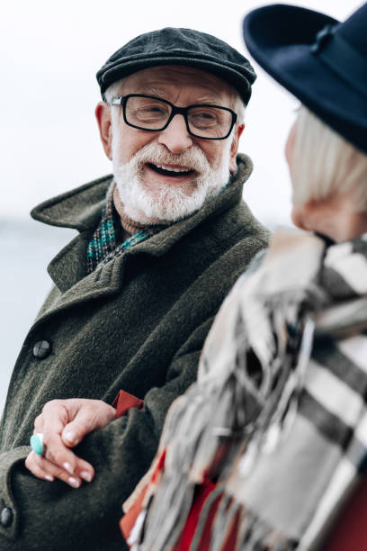 istock Cheerful bearded man spending time with pleasure 1082139672