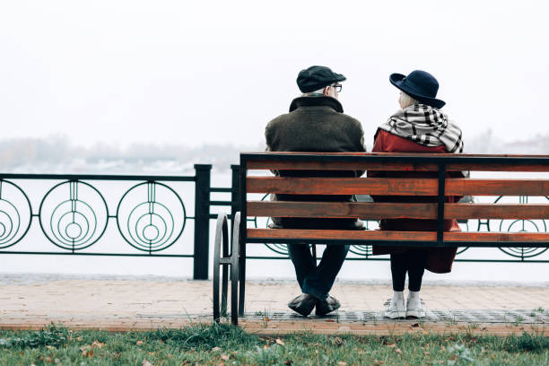 istock Pleased blonde female having friendly conversation with partner 1082139696