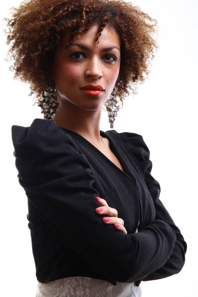 istock Beautiful commercial afro woman 1082149382