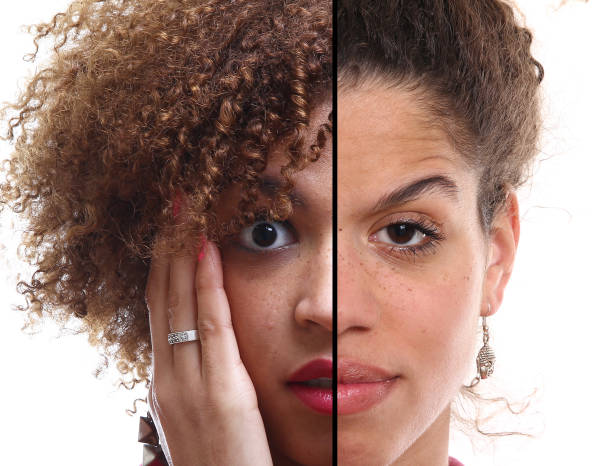 istock Beautiful commercial afro woman 1082149444