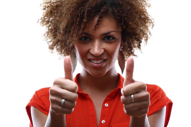 istock Beautiful commercial afro woman 1082149590