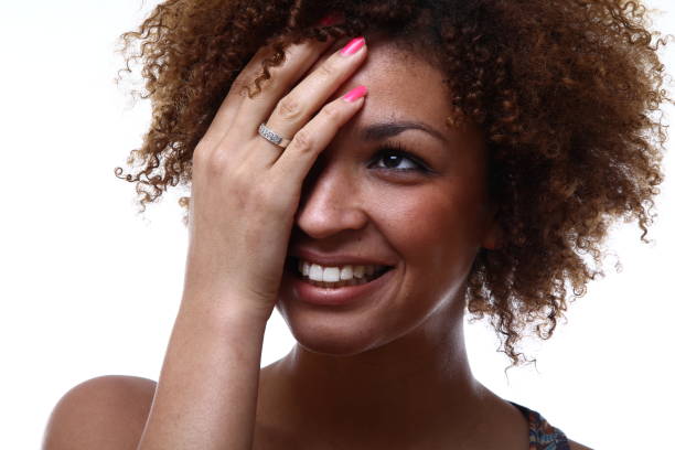 Beautiful commercial afro woman