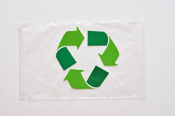 istock Save futute planet. Isolated recycle symbol on package 1082165012