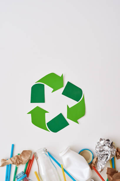 istock Protect the environment. Crumple foil, paper and plastic 1082165878