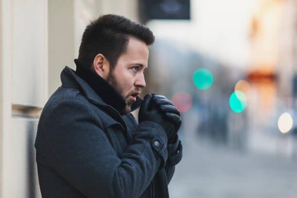 istock Young man outdoors on a chilly winter day 1082182456