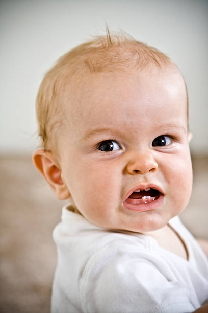Angry Baby stock photo