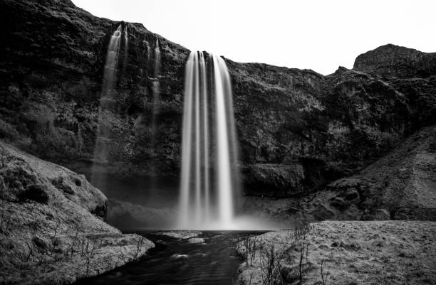 istock Scenic Seljalandsfoss Waterfall Landscape in Southern Iceland 1082200584