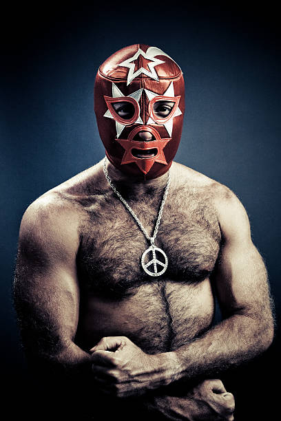 o cariz pacifista - wrestling mask imagens e fotografias de stock