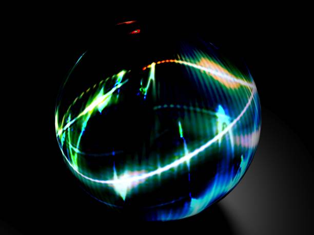 istock Abstract glass sphere full of colors - 3D rendering illustration 1082202478