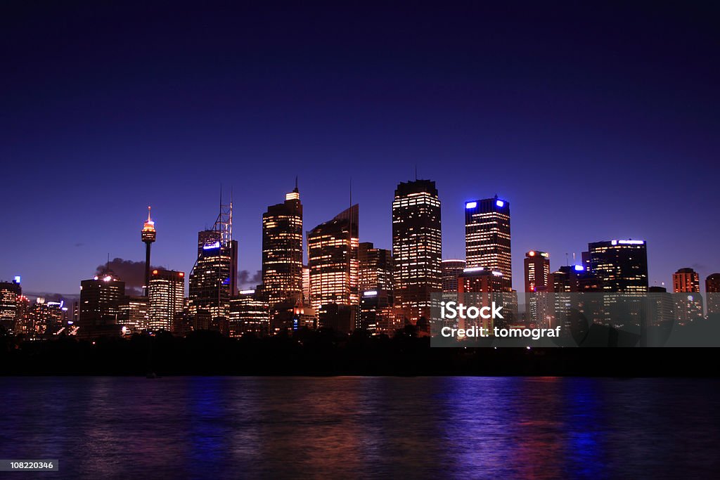 Sydney a notte - Foto stock royalty-free di Notte