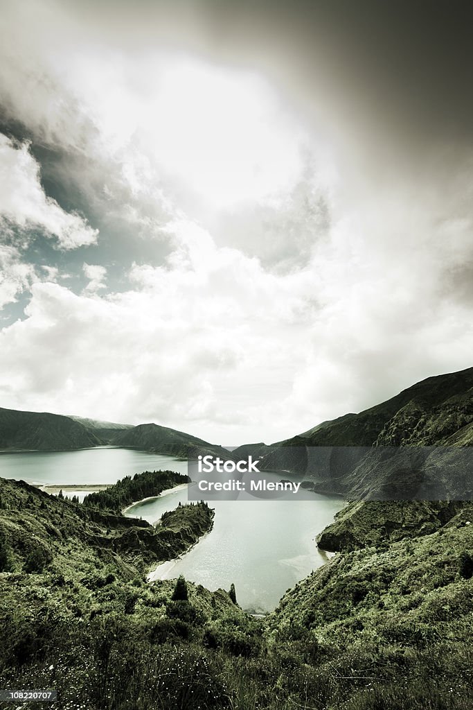 Lago vulcânica Ilhas de San Miguel Açores - Royalty-free Ao Ar Livre Foto de stock