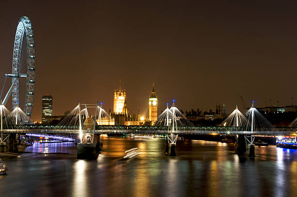 istock River Thames London Eye and Westminster at Night 108220837