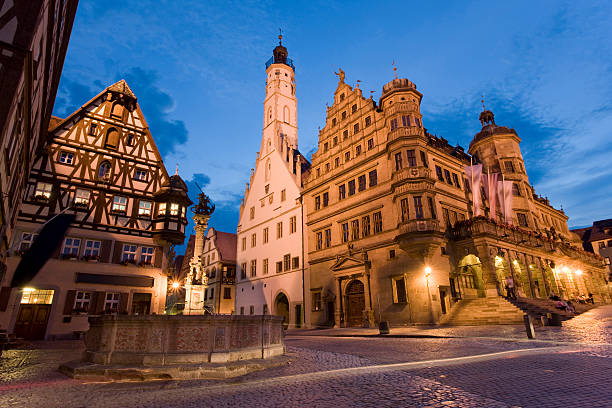 istock Blue night over Rothenburg o.d. Tauber Germany 108220894