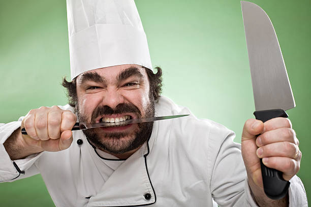 istock wild cook chef fighter with knife 108221101