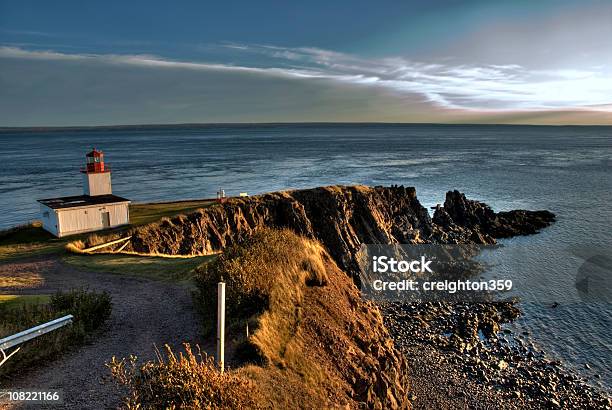 Leuchtturm Am Cape Dor Rechtsanwalt Nova Scotia Stockfoto und mehr Bilder von Bay Of Fundy - Bay Of Fundy, Neuschottland, Abenddämmerung