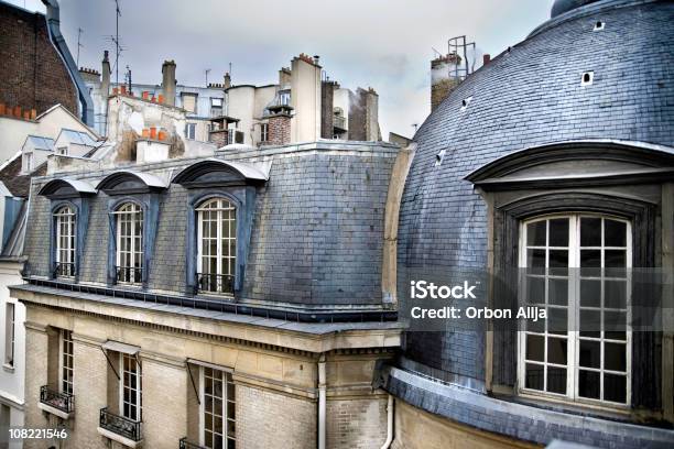 Paris Rooftops From Top Of Building Stock Photo - Download Image Now - Paris - France, Rooftop, Window