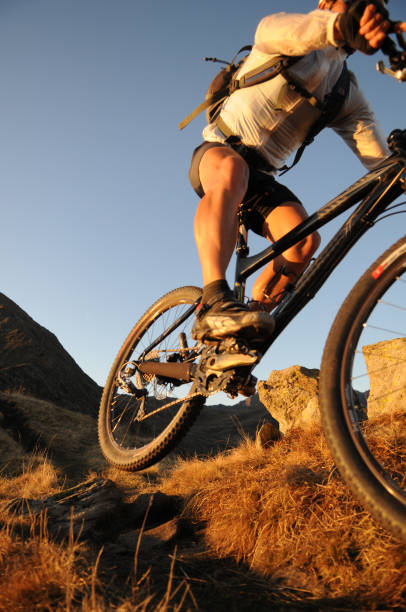 istock Portrait of Mountain Biker on Trail 108221556