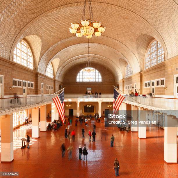 Great Hall はエリス島エリス島のニューヨーク - エリス島のストックフォトや画像を多数ご用意 - エリス島, グレートホール, アメリカ合衆国