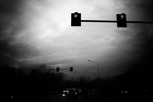 Crossroad with Stoplight