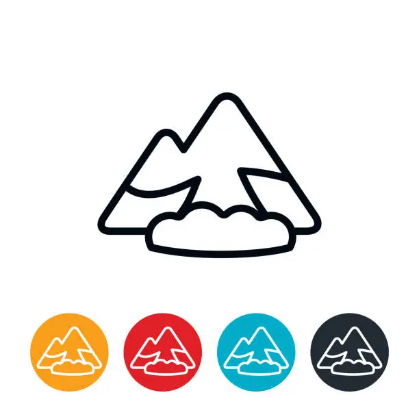 Vector illustration of Avalanche Icon