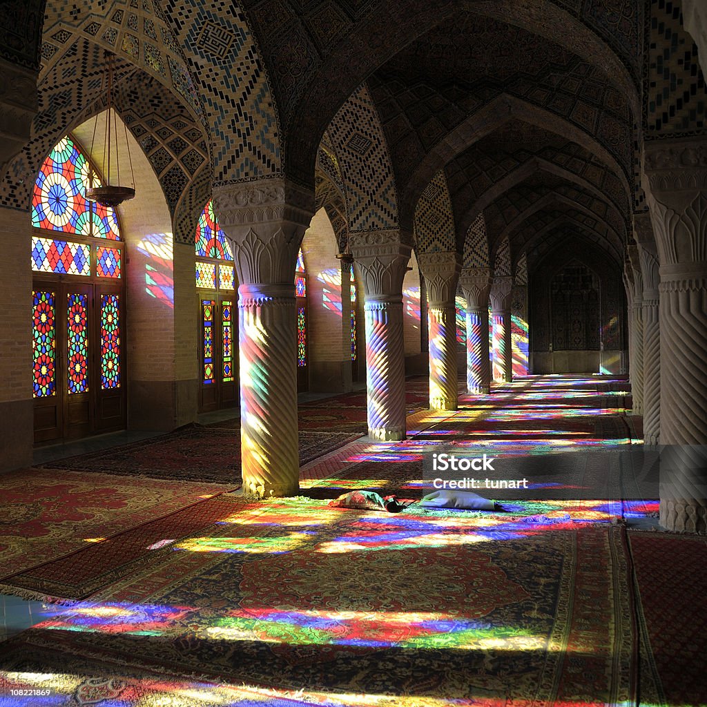 Mosquée Nasir al-Mulk - Photo de Vitrail libre de droits