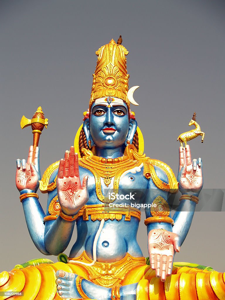 Hindu God Shiva Stock Photo - Download Image Now - Vishnu, God ...