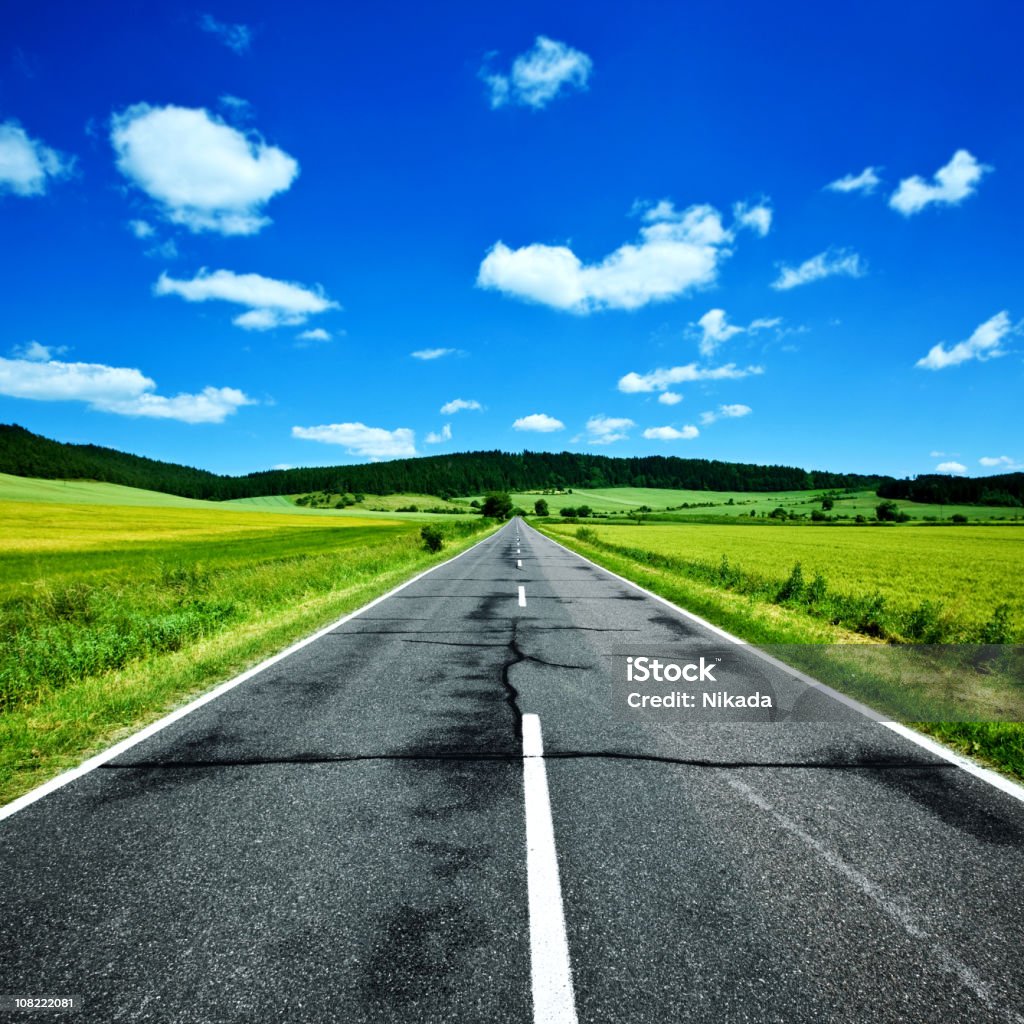 Country Highway The Way Forward Stock Photo Country Highway The Way Forward Stock Photo