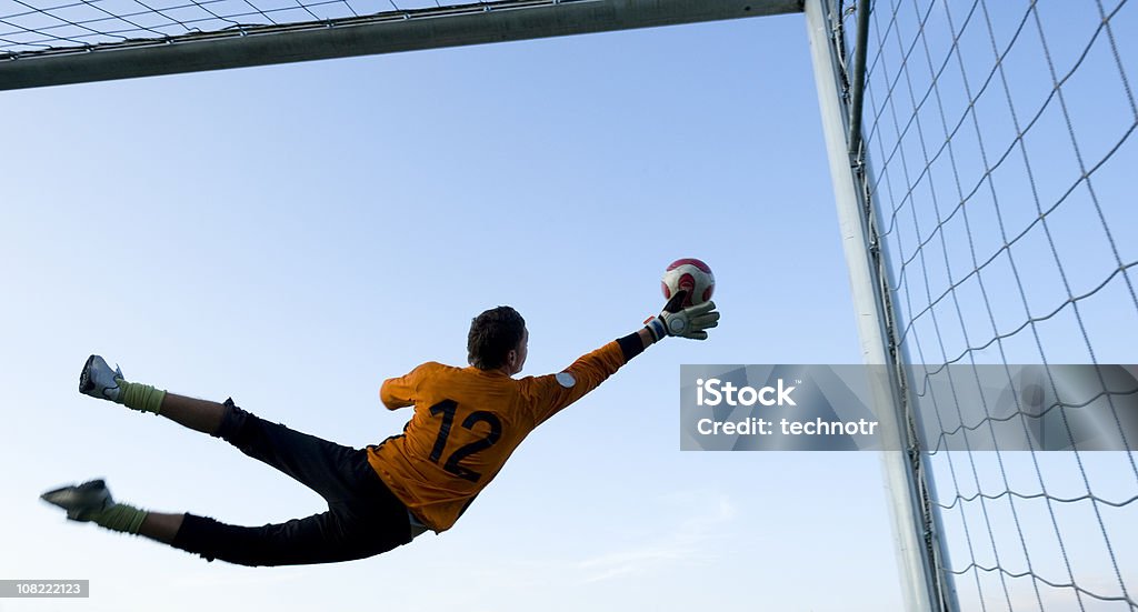 Portiere - Foto stock royalty-free di Portiere - Posizione sportiva