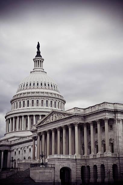 istock Capitol Building in Washington DC on Overcast Cloudy Day 108222219