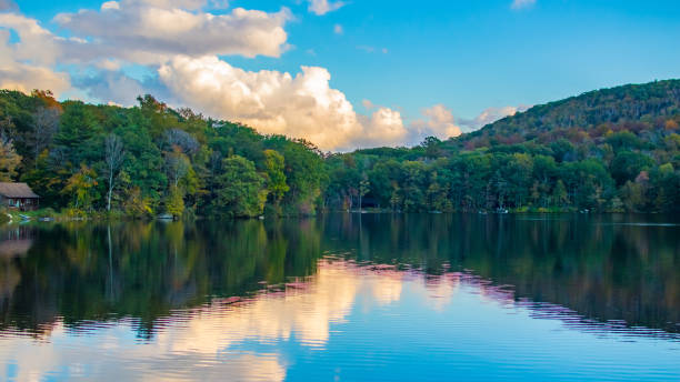 istock The fall season getting into peak from Lake Waramaugh during Sunset 1082223026