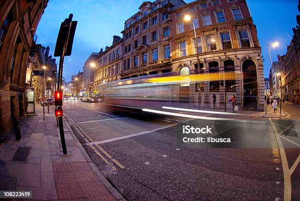 Liverpool Nachtlichter Stockfoto und mehr Bilder von Ampel - Ampel, Bewegung, Bus