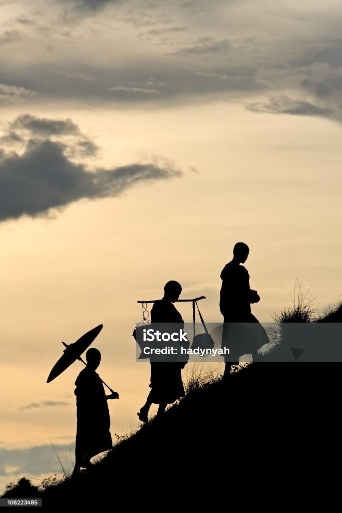 Monjes budistas - Foto de stock de Myanmar libre de derechos