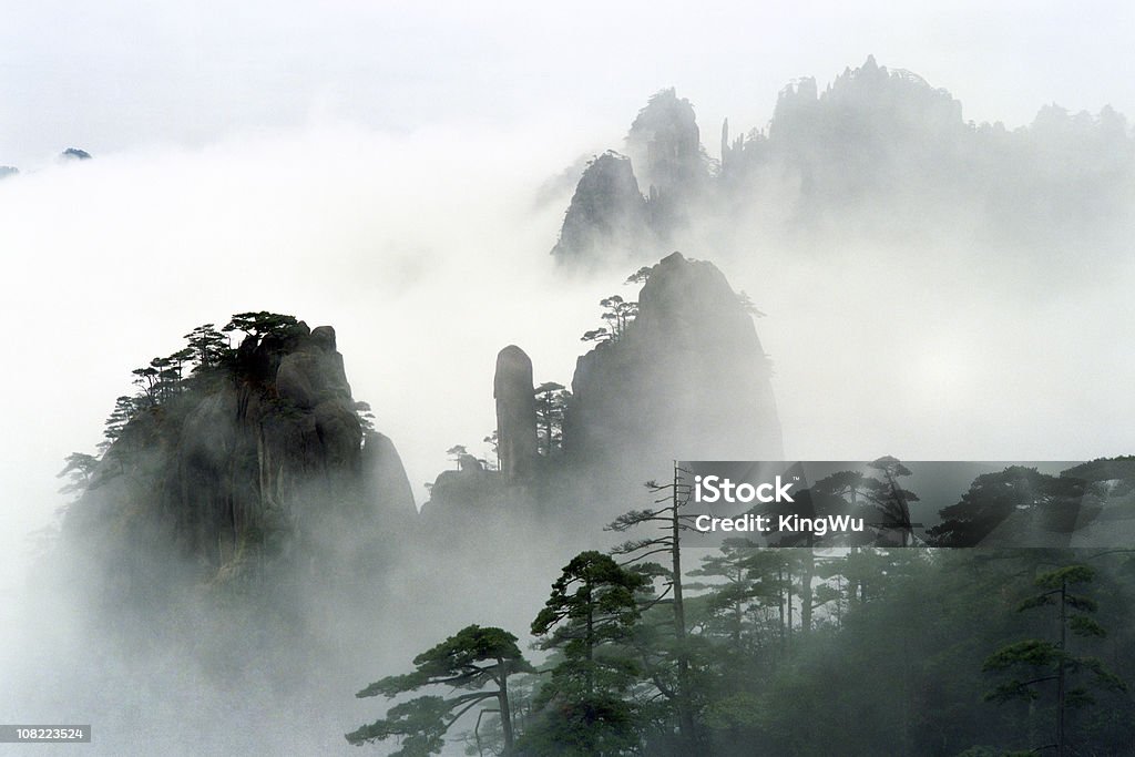 Paisagem Huangshan - Royalty-free Montanhas Huangshan Foto de stock