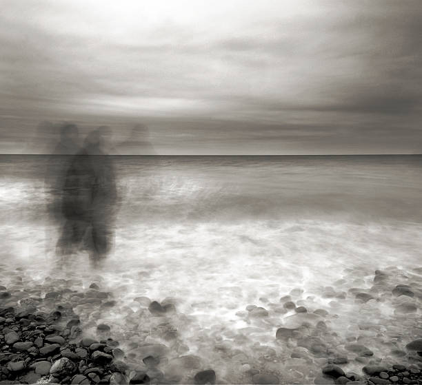 ghost na morze - horizon over water nature blurred motion maritime provinces zdjęcia i obrazy z banku zdjęć