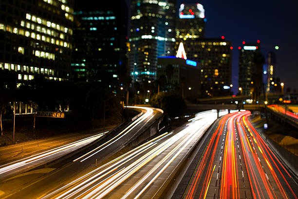istock California Freeway at Night with Car Lights 108223704