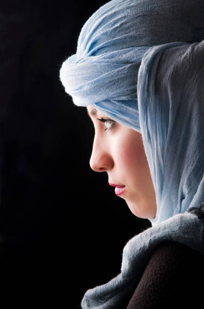 istock beautiful woman with tuareg 108223760
