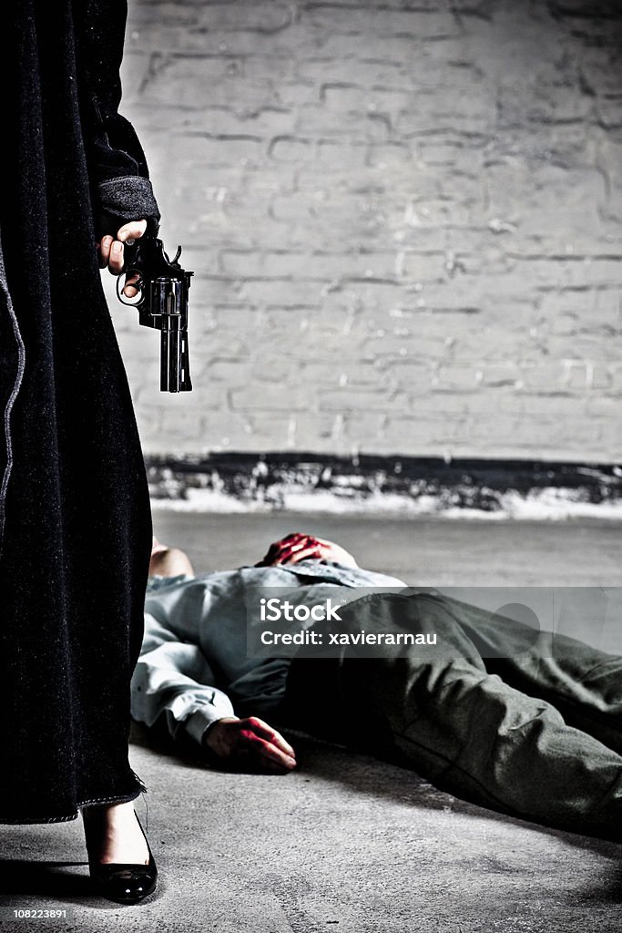 Murder Man murdered by a woman -  Uberlypse Berlin Women Stock Photo