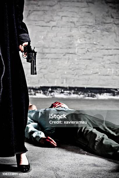 Murder Stock Photo - Download Image Now - Women, Conflict, Handgun