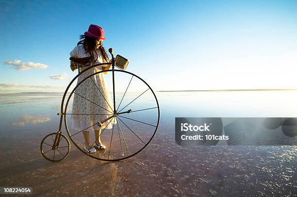 Red Has Stock Photo - Download Image Now - Penny Farthing Bicycle, 20-24 Years, Adult