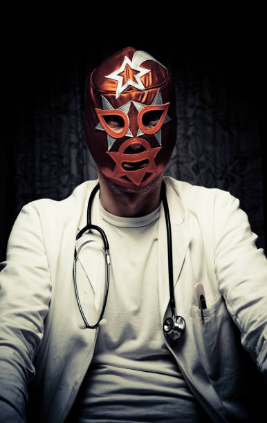 mad medico - wrestling mask foto e immagini stock