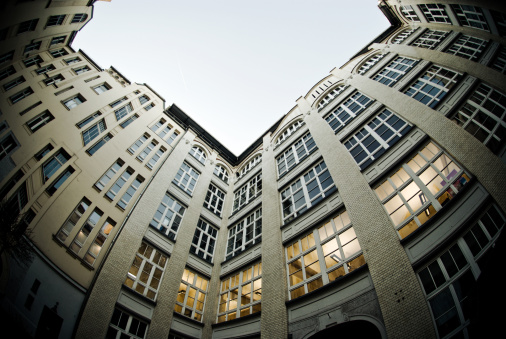 Balconies in a residential building, Bergmannstrasse (Berlin)