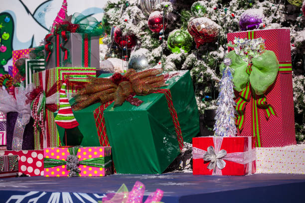 istock Christmas ornaments with Christmas tree and decorations 1082247662