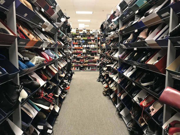 Shoe store Shoe store aisle shoe store stock pictures, royalty-free photos & images