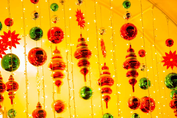 istock Christmas ornaments with Christmas tree and decorations 1082247850