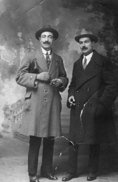 istock Two Businessmen from 1917.Black And White 108224980