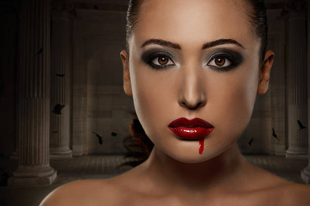 istock Woman with Bloody Mouth 108225216