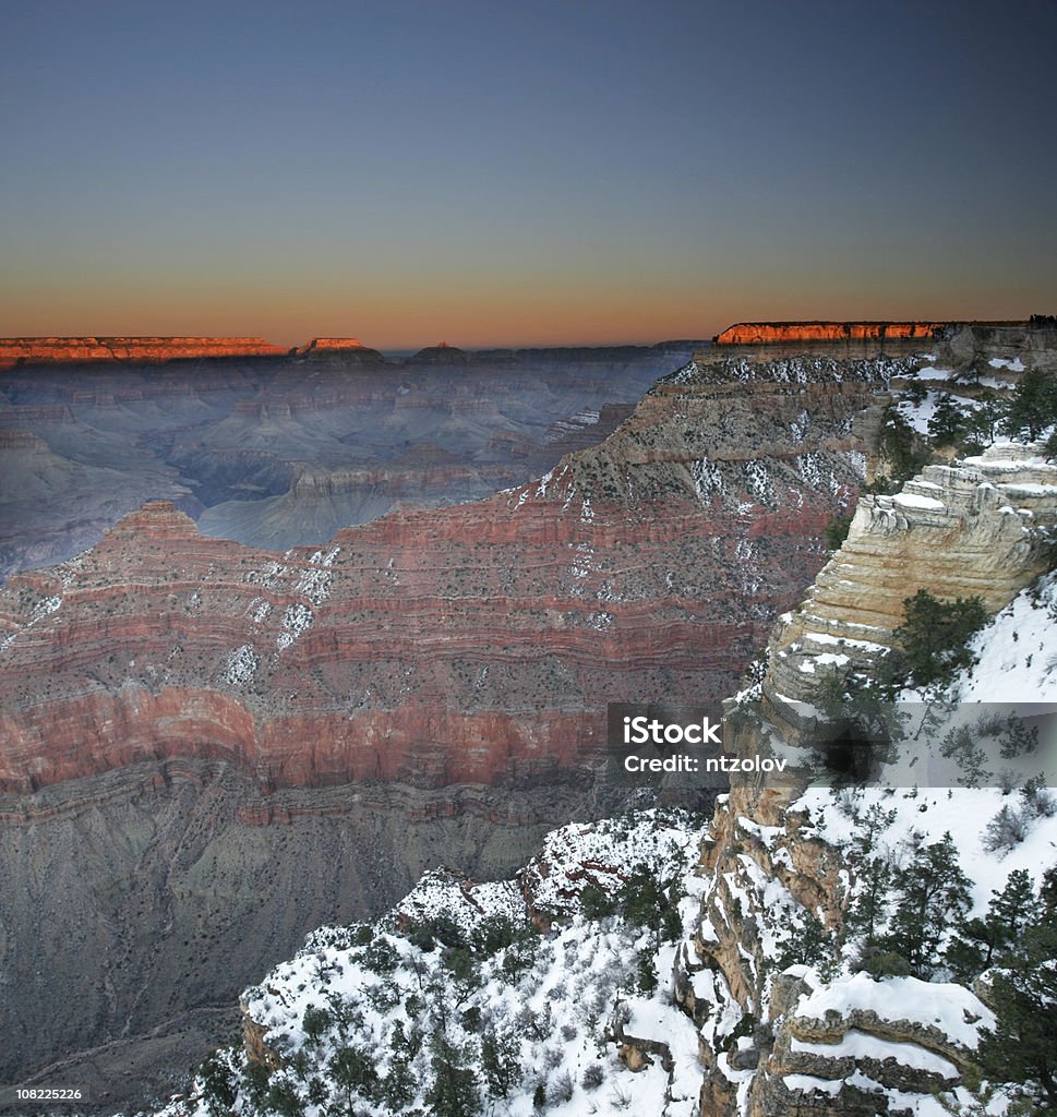 Grand Canyon z śniegu - Zbiór zdjęć royalty-free (Ameryka)